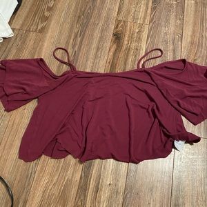 Crop off the shoulder shirt